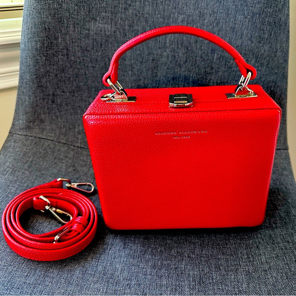 Brandon Blackwood Red Kendrick Trunk in Vegan Leather